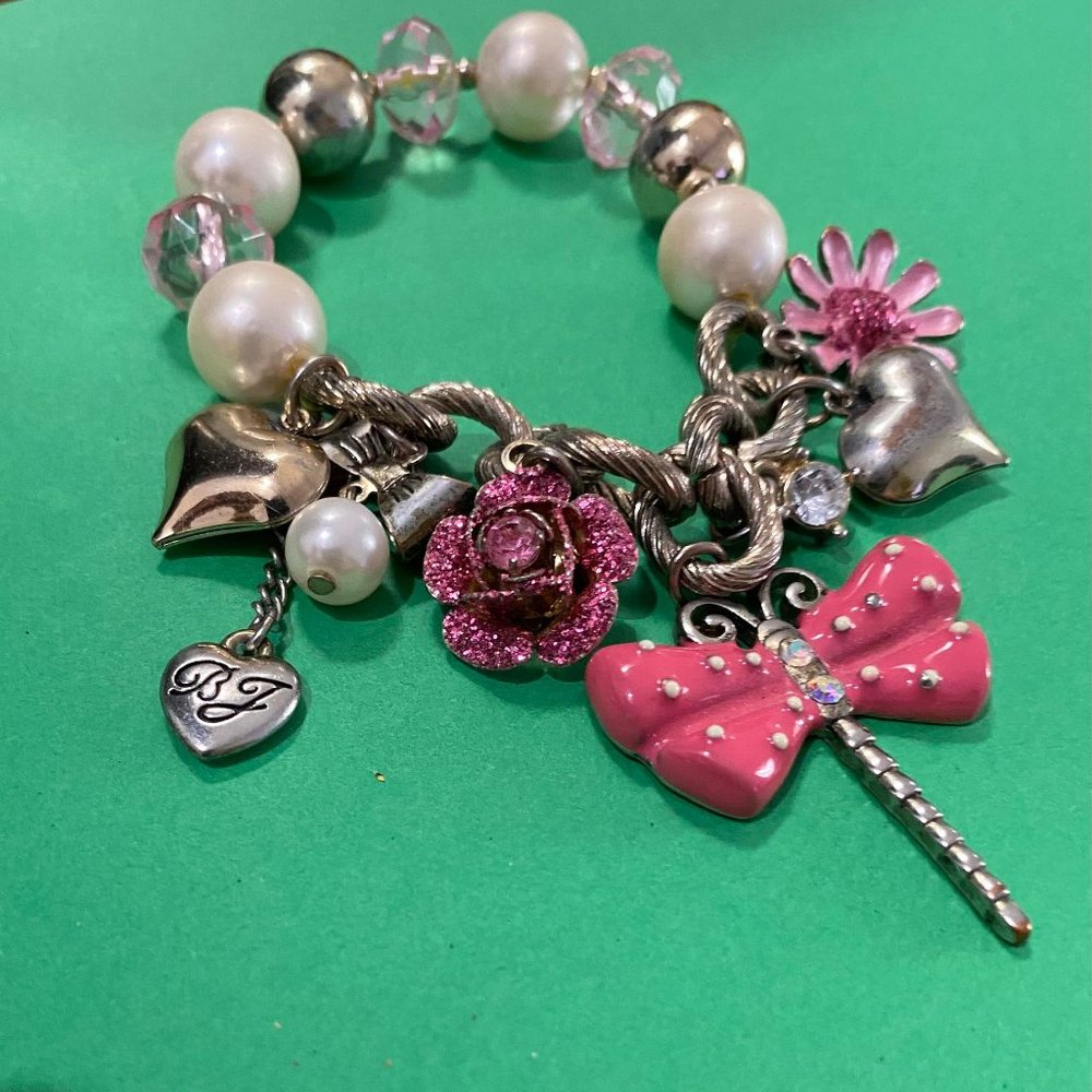 Pink Dragonfly Bracelet